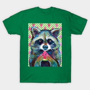 CUTE RACCOON WITH WATERMELON T-Shirt